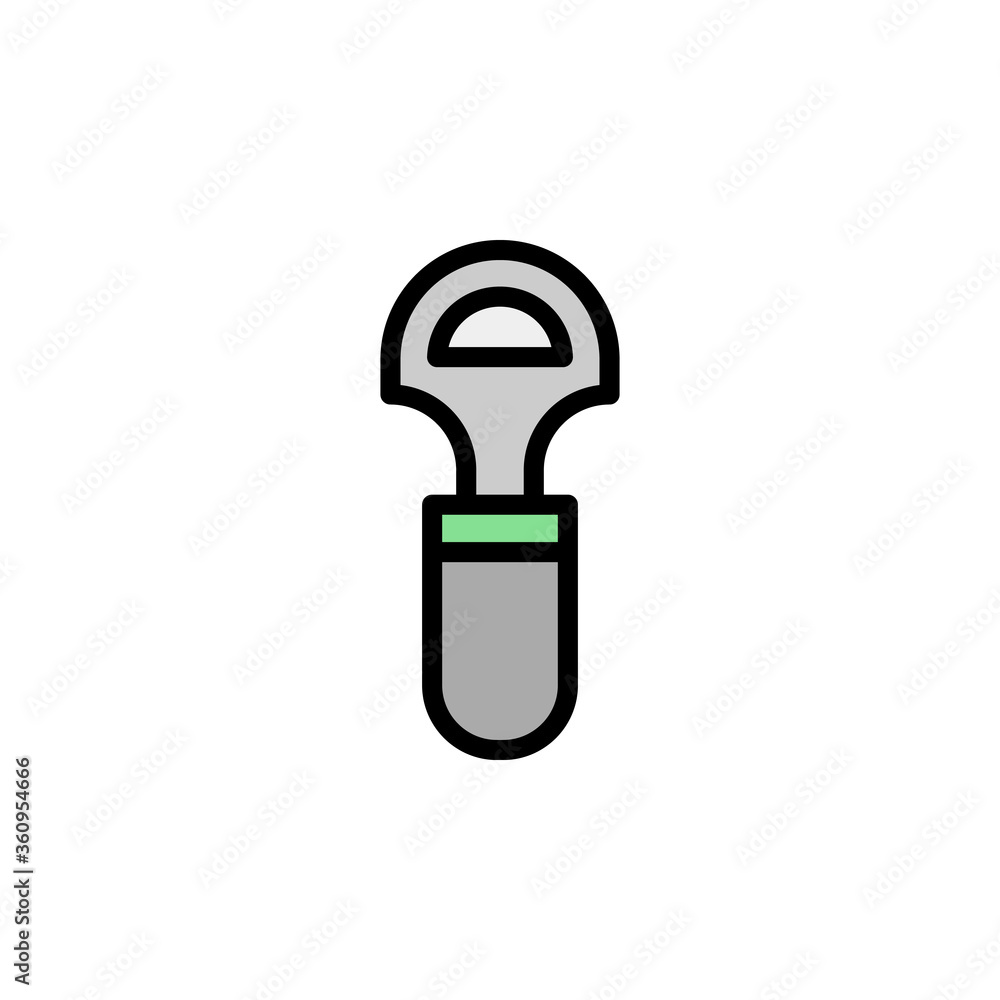 Poster opener, bottle opener colored icon. simple color element illustration. opener, bottle opener concept