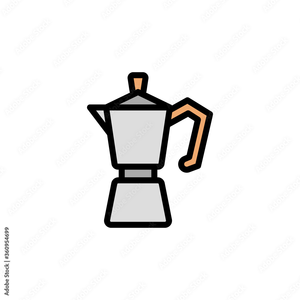 Poster juicer colored icon. simple color element illustration. juicer concept outline symbol design from ba
