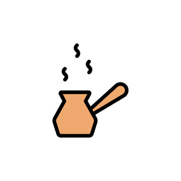 Coffee boiler colored icon. Simple color element illustration. Coffee boiler concept outline symbol design from Bar set. Can be used for web and mobile