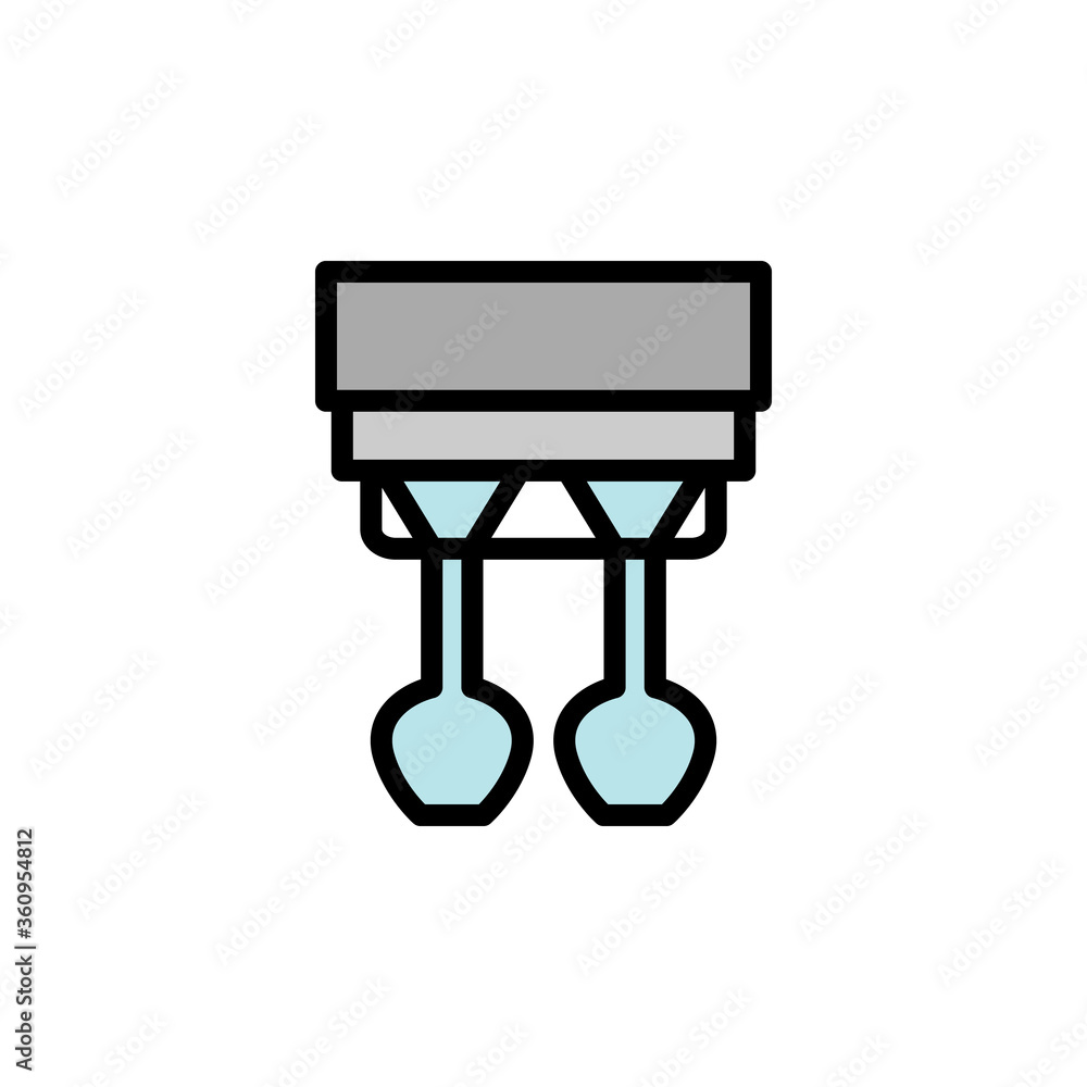 Aufkleber glass hanger colored icon. simple color element illustration. glass hanger concept outline symbol de