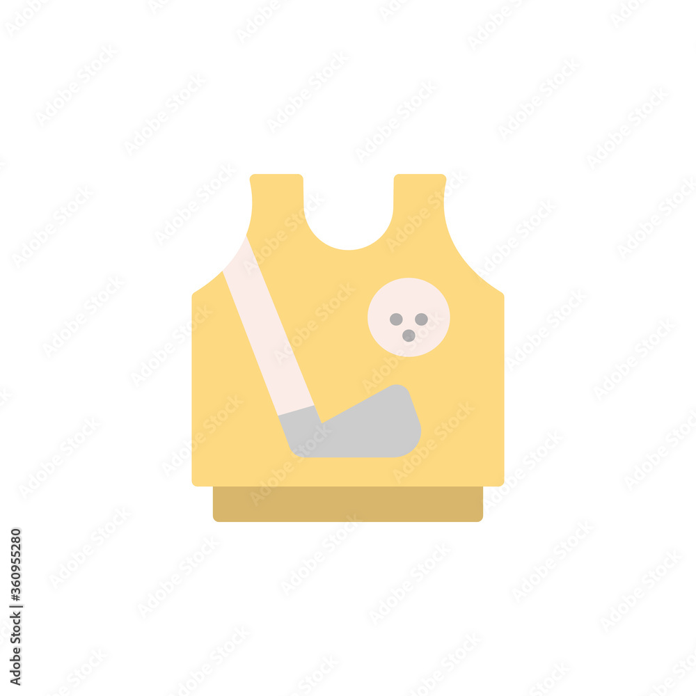 Poster sweater colored icon. simple colored element illustration. sweater concept symbol design from golf s