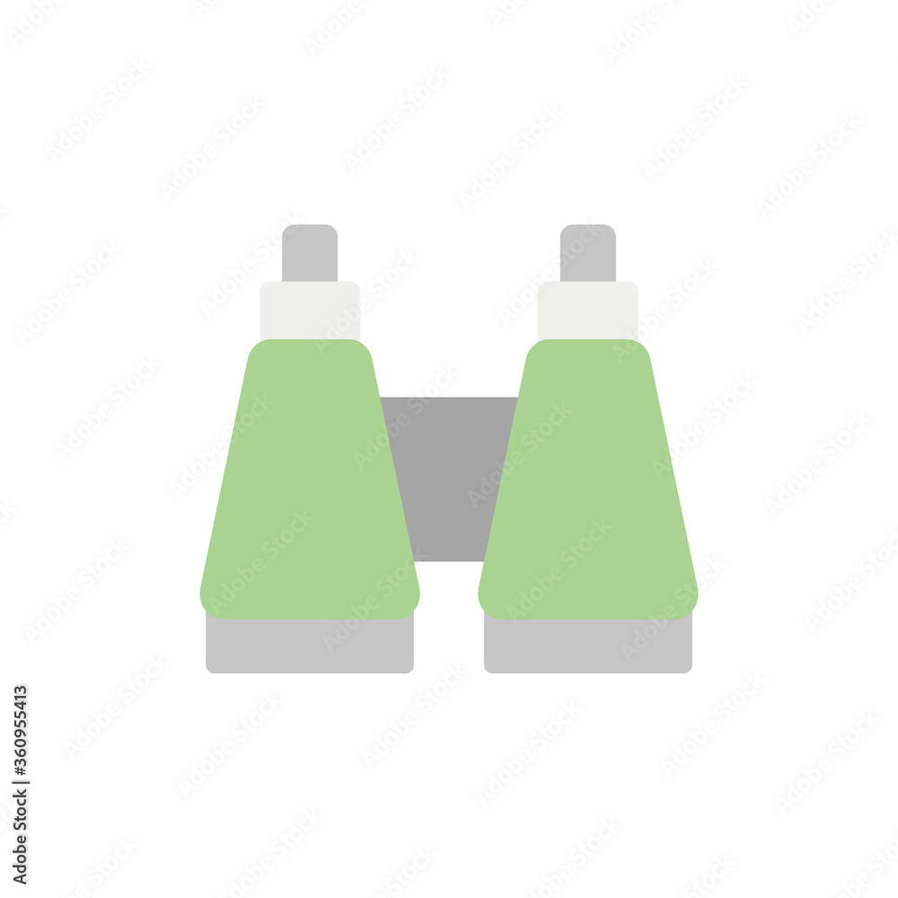 Poster binoculars colored icon. simple colored element illustration. binoculars concept symbol design from 