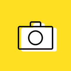 Camera simple vector icon illustration