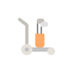Golf bag, sticks, cart colored icon. Simple colored element illustration. Golf bag, sticks, cart concept symbol design from golf set. Can be used for web and mobile