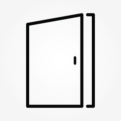 line door icon vector illustration
