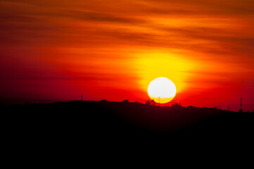 sky, sunset, night, sun, city, sunrise, clouds, light, blue, landscape, evening, dark, road, orange, car, morning, cloud, horizon, nature, dusk, london, travel