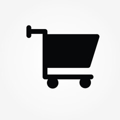 shopping cart. Vector Shopping Cart Add to Cart Icon. Modern design flat style icon