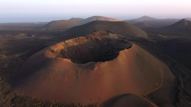 Spain, Canary Islands, Lanzarote, Volcanos in Timanfaya National Park