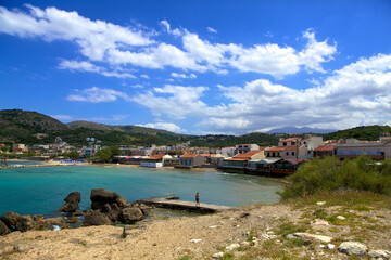 Fototapeta premium Almiryda village-a village on the island of Crete for a relaxing holiday