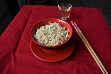 Noodles in a bowl 4