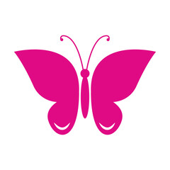 Butterfly icon design isolated on white background