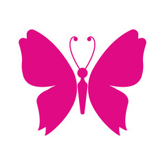 Butterfly icon design isolated on white background