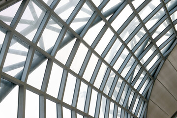 Airport terminal roof. Abstract architecture detail background