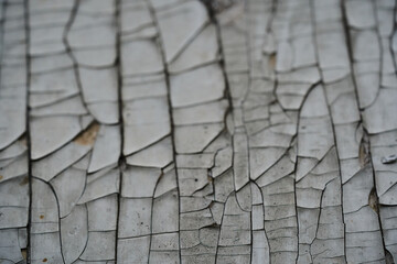 old wooden surface with peeling paint