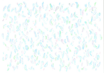 雨だれ模様多（水色）