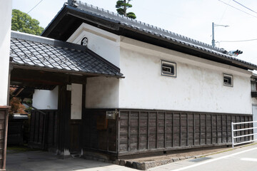 Old house in Maseguchi area of  Miyota Town in Nagano   Prefecture, on old Hokkoku Road. 