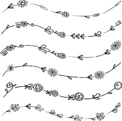 vector set: calligraphic design elements and page decoration