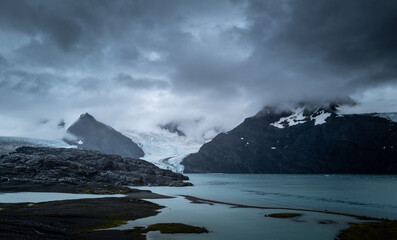 view of King Haakon Bay, South Georgia