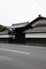Fototapeta premium Koyama Residence, old house in Komoro Station, on old Hokkoku Road, in Komoro City, Nagano Prefecture