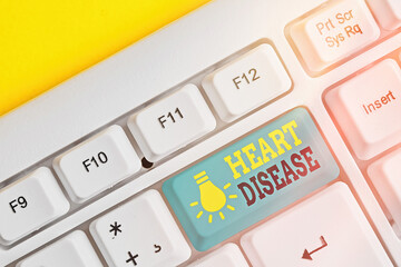 Word writing text Heart Disease. Business photo showcasing A type of disease that affects the heart...