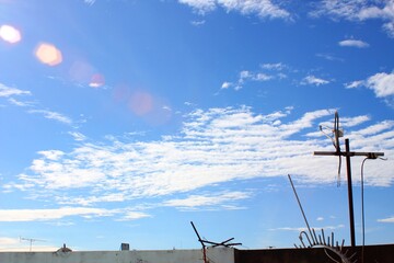 Deep Blue Sky Roof Top