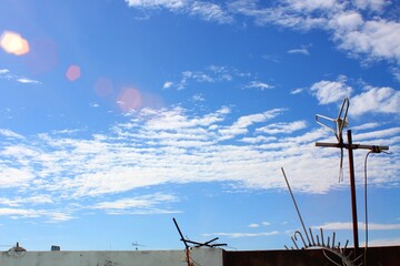 Deep Blue Sky Roof Top