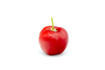 Juicy red cherry thai isolated on the white background.