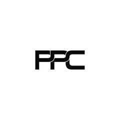 ppc letter original monogram logo design