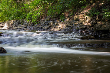 Rocks in a River Long Exposure