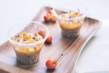 Granola morninng breakfast.