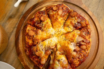 Pizza Ham and Cheese Sausage