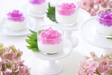 あじさいゼリー