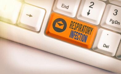 Handwriting text writing Respiratory Infection. Conceptual photo any infectious disease that...