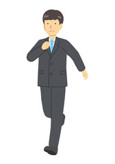 A man in a running suit