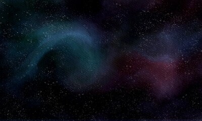 abstract watercolor galaxy background with space