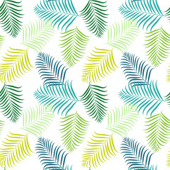 Tropical seamless pattern illustration material (areca palm)