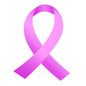 Pink ribbon, cancer icon. Vector image of aids loop. Lolotype of the day of support and solidarity with HIV patients.