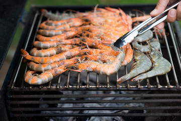 Shrimp on the grill