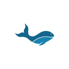 Whale fish logo