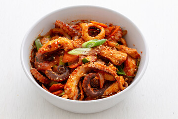 Korean Style Spicy Squid with Pork