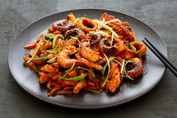 Korean Style Spicy Squid with Pork