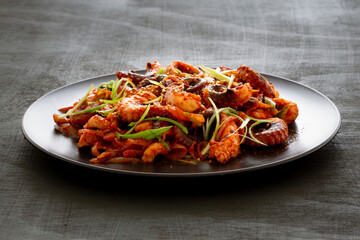 Korean Style Spicy Squid with Pork