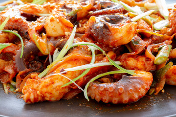 Korean Style Spicy Squid with Pork