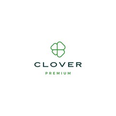 clover leaf logo vector icon illustration