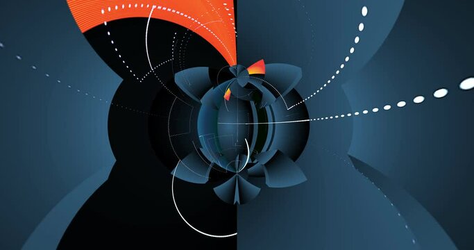 Abstract shapes create dynamic motion