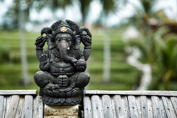 Fototapeta premium Stone Ganesha statue in Bali