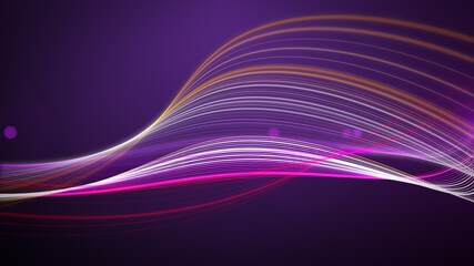 Beautiful Abstract Shape Sweet Purple Colorful Twisted Lines With Optical Light Background