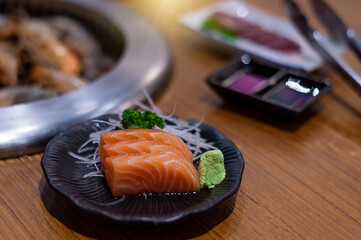 Sashimi salmon
