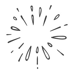 water explosion or star burst doodle, 