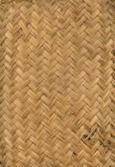 Naklejka premium Woven bamboo mat texture background